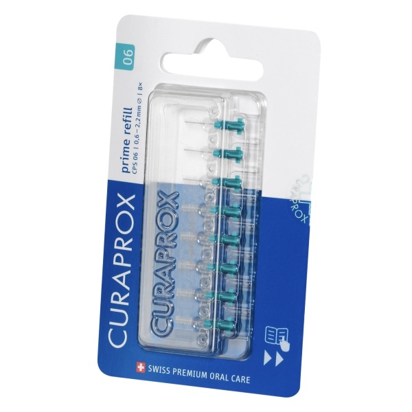 ESCOVA INTERDENTAL CURAPROX PRIME 06 REFIL COM 08 UNIDADES